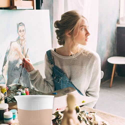 Siliconen meetbekers, 1000ml Grote Siliconen meetbeker Epoxyhars, Meetbekers met meting voor handwerk, Siliconen meetbeker, Epoxy Resin keuken mallen voor keuken DIY Ambacht 5