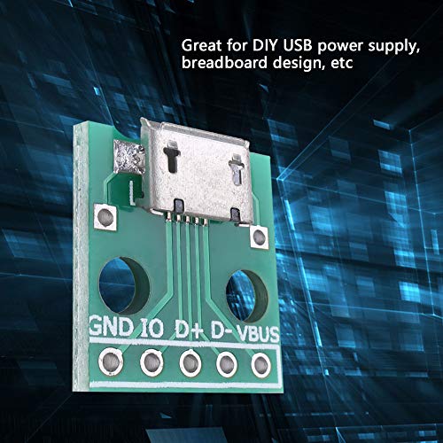 Micro USB naar DIP-adapter 10st vrouwelijke micro 5 stappen 2 54mm Micro USB Soldering