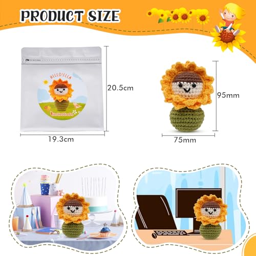 Ella haak Kit voor beginners, Complete Amigurumi Starter Set met stap-voor-stap Video Tutorials Gift 5