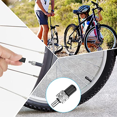 Fietsventielset, 6-Piece Duitsland Type Vervanging Fietsventielset Compatibel met Dunlop Dunlop Dutch Fietsband, Koperen Fietsventiel Vervanging voor Flash Valve en de meeste 5