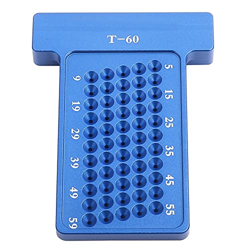 T-Type Kraspen, Aluminium 6061 Houtbewerking T Type Kraspen Aluminium Hole Gauge Carpenter Markering Tool(Blauw)