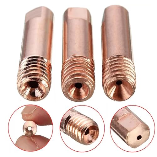 Las Contact Points, Dujelixa 20 Stuks 15AK Power Nozzles Lassen Contact Point 0.8mm, M6 Mig Nozzle, Handheld Lassen Tip, Gas Lassen Nozzles, voor 15AK MIG/MAG Lassen Brander Accessoires Draag Onderdelen 4