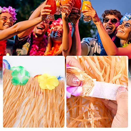 Hawaiian Tafelrok, 276 x 75 cm, 12 stuks, Tropische Palm Leaves Tafellakens, Hawaiian Decoratie, Fetsa, Luau, Hawaiian Birthday Party, Party 3