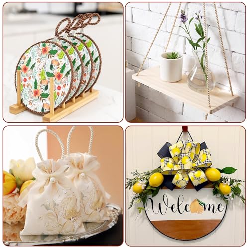 4 Rolls Twisted Cords Trim 3 Ply Gevlochten Cord Macrame Cords 3mm Black White Bruin Rode Touw Honor Cord voor koorden Bag Gordijnen Band terug Home Decoratie 5