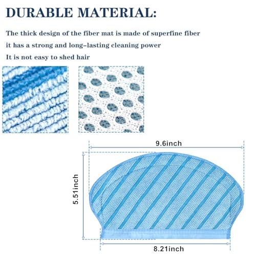 10 stuks Mop Cloth Mopping Pads Vervanging voor Ecovacs Deebot Ozmo 920, 950, T5, T5 Max, N7 Robot Stofzuiger 5