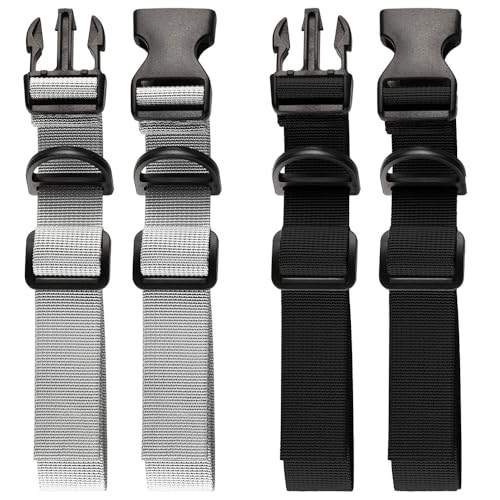 2 Paren Rugzak Borstband, Rugzak Buckle Clips Quick Release Rugzak Borstband Verstelbare Rugzak Borstband Nylon Rugzak Borstband voor Jogging, Fietsen, Buitenwandelen, Zwart