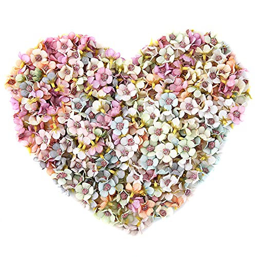 Pak van 100 kunstbloemen hoofden, decoratieve bloemen, kunstmatige bloemen, kunstmatige bloemen, bloemhoofden, bruiloft, Huis Decoratie, DIY ambachten, Garland, Scrapbooking, Hair Jewellery, 2,5 cm