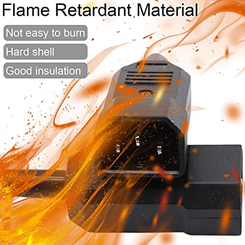 4Pcs AC 250V IEC320 3 Pins Plug C14 C13 Power Connector Rewireable Power Cable Man Vrouwelijke Adapter voor PC PDU Cabinet Boiler, 10A AC 230V Mannelijke C14 en Vrouwelijke C13 5