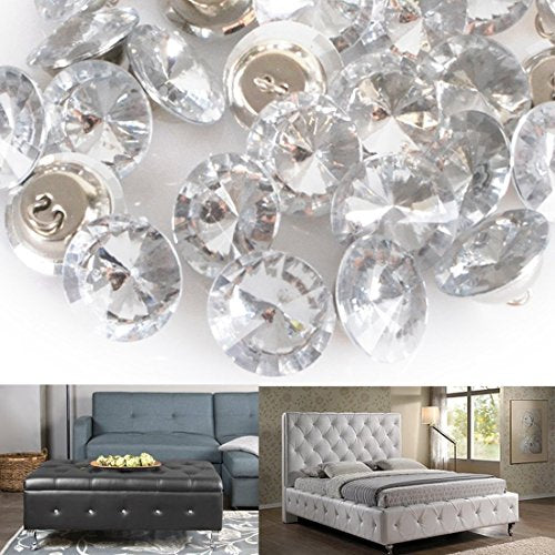 GOTOTOP 50 x Diamond Crystal Meubels Knob Rhinestone Ronde Knop stoel Sofa Headboard Decorate Knob(20mm)