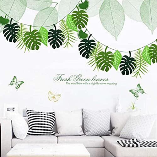 Tropical Leaf Banner Garland, Hawaiian Party Decoration Tropical Garland Leaf Banner Tropical Palm Garland Party Decoration for Hawaiian Luau Party Jungle Beach Thema Party 1PCS 5