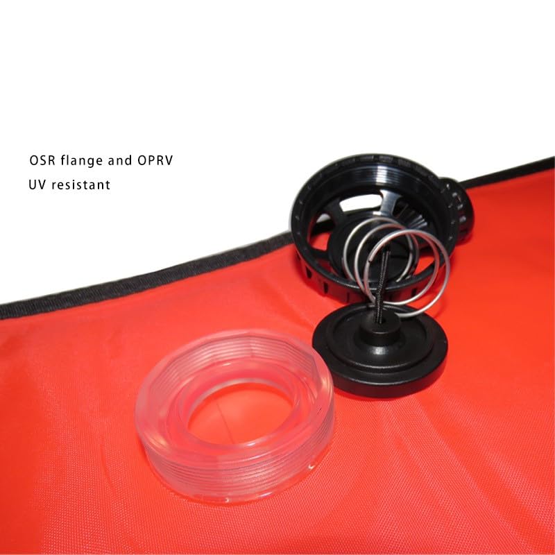 Hoge zichtbare oppervlaktemarkering Buoy duiken veiligheid onder water Opblaasbare float worst duiker onder signaal buis met Reflectieve Tape & Duik vlag (1.2m*15cm) 3