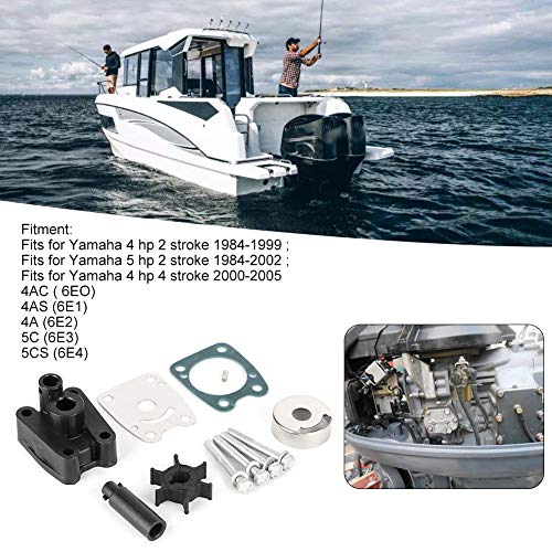 Waterpomppomp buitenboord Kit Reparatie Accessoires Rubber Roestvrij staal Nylon Materiaal Geschikt voor 5 2 Str Buitenboord 4A 5C 6E0 W0078-6E0 Bestuur 3