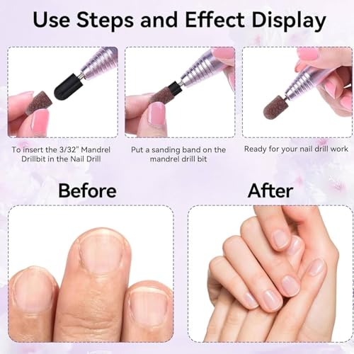 10 st. Nagelgewogen hoofd Grinding Grinding Hood Polisher Sand Manicure ,2 Kinds [13*19], Pedicure Tool Cutter & Foot Care Accessoires