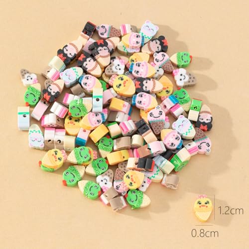 200st Ronde kralen voor Strijkende Polymer Klei Kralen IJs Kralen Zachte Pot Kralen Ambacht Kralen Sieraden Kralen Spacer Kralen DIY Sieraden Accessoires voor armbanden ketting (IJs) 5