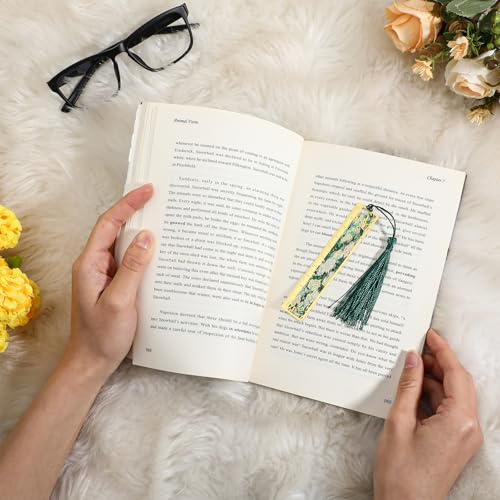 6 stukken metaal bloem bladwijzers Holle vintage olieverf Style bladwijzers met schaalborstel voor boekliefhebbers, bloem boek markeringen, het lezen van bladwijzers voor 5