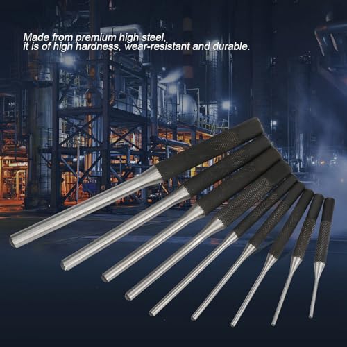 9PCS Punch Professional Duurzame Steel Pin Hunting Set, Handgereedschap Werktuigbouwkunde 5