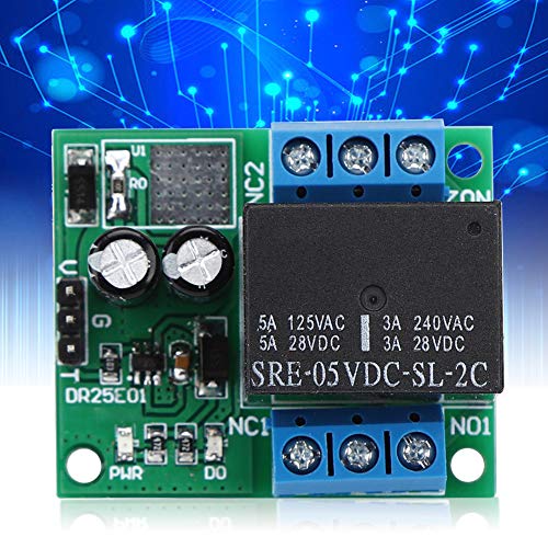 Signaalrelais Modulebord Dubbele Gooi Zelf Vergrendelen Bistable Relay Board Input Spanning 5V Versie DC 24V 12V Optioneel voor Car Computers Accessoires(DC5V) 3