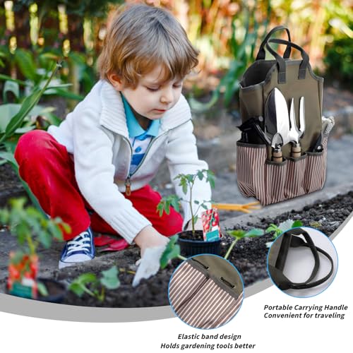Tuinschorten 45 x 55 cm Tuingereedschap Bergzak met 8 Compartiments, 38 x 25 x 9 cm, Tuintas voor binnen en buiten gebruik (geen gereedschap) 4