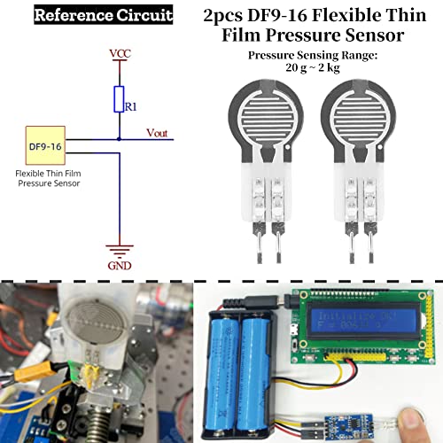 Sensore di pressione, 2 stuks 20g ~ 2kg Sensore di forza een film van alta precisie een resistenza