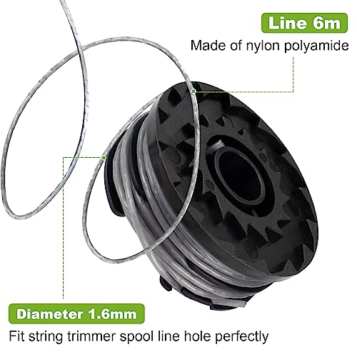 4 Pack Spool Line Replacement for Bosch ART 24 27 30 30-36 LI Grass Trimmer Snijdlijn Vervanging Spool 6M No.F016800351 3