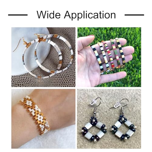 360 Stuks Glas Zaad kralen, Tila kralen, 2 Hole Spacer kralen Rechthoekige platte drager Kralen voor het maken van meerdere onderdelen armbanden ketting sieraden maken 4