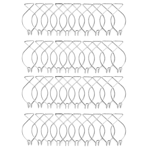 40 st Plafondhaak Clips F2 Metalen Hook Automatische Rebound Clips Hang Plafondhaken voor Office, Party, Home en bruiloft Decoratie Plafond, 5,8 x 3 x 1,8 cm