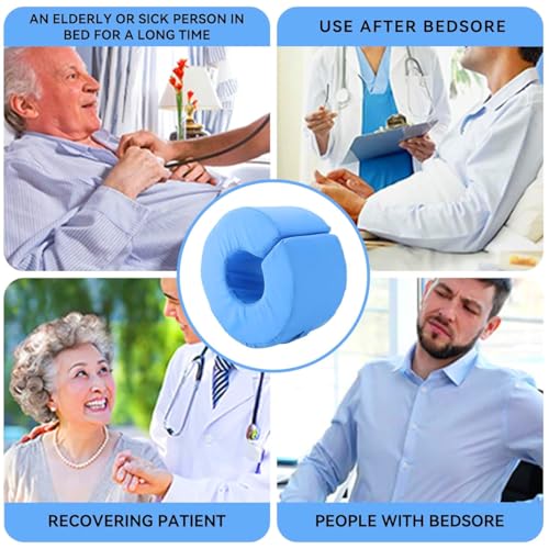 Zeevoethoogte Kussen, Hand Support Kussen, Hiel Guards, Voetkussen voor Pressure Sores, Voetsteun Kussen, Kniekussen voor Rust, Enkel Heel Pain Relief (Blauw) 5