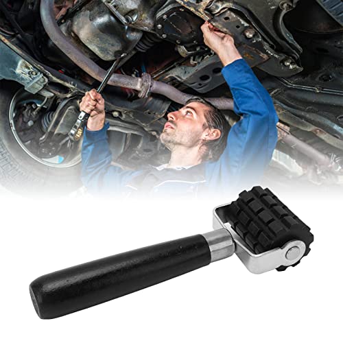 Geluid isolatie roller Professionele Uitlaat silicone rubber roller warmte isolatie pad roller onderhoud gereedschap met houten handvat(L) 4