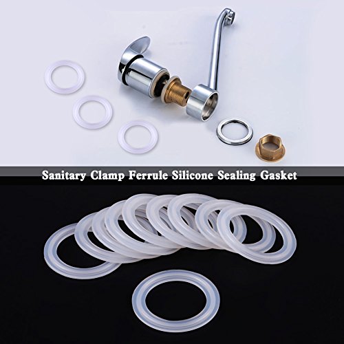 10 st. Voedselkwaliteit Siliconen pakkingen Afdichtingen Ringen 1.5" Sanitair Klem Ferrule Wasmachine voor Fermenting Mason Jar Drink