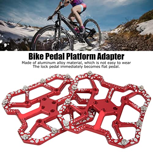 1 paar brede platform pedalen voor mountainbikes, aluminium klik pedaaladapters voor fietsen, zelfremschijfpedalen voor SPD en Keo Road Bike Systems, SPD Mountainbike systemen