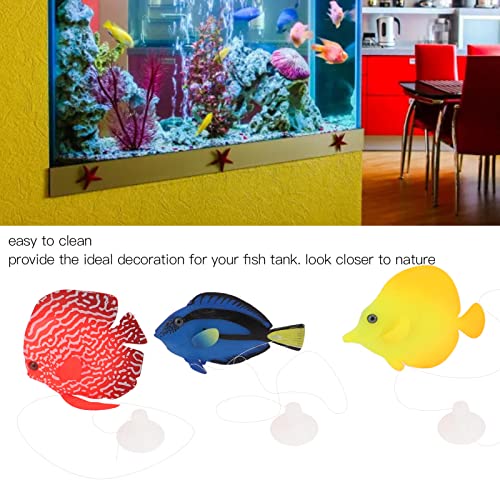 Glanzende Siliconen Clown Vissen Zwevende Simulatie Kunstvissen Veilig voor Aquarium Vis Aquarium Decoratie en Tuin Decor 5