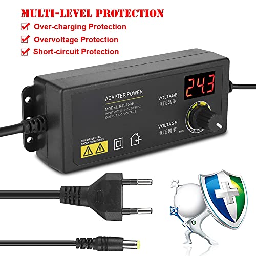 Oplader 32V 1.5A Universele voeding 336V Breed bereik verstelbare Power Adapter Accessoires Anti-interventie 60W 1.5A AC DC Adapter EU-plug 100 240V 5