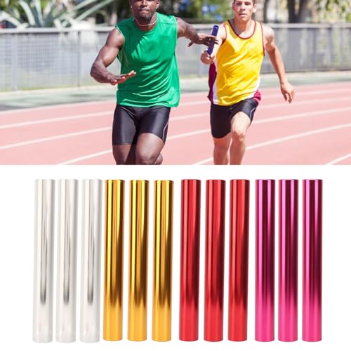 3 st. Training Relay Stick Aluminium Legering Track Field Relay Polen Track Polen Racing Equipment Racing Equipment For Outdoor Running Race Studenten Relay Events