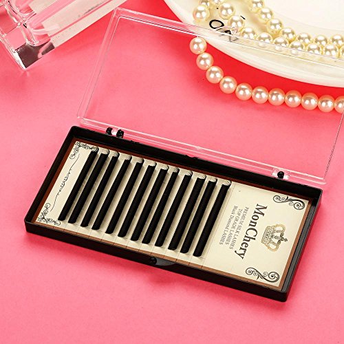 wimper uitbreiding natuurlijke zijde eiwit C Curl Valse wimpers Dense dikke make-up gereedschap Mix Tray (10mm) 4