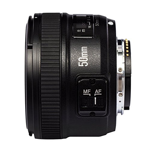 YONGNUO 50mm F1.8 Lens Large Aperture Autofocus Lens voor Canon EF Mount EOS Camera's + Flash Diffuser 3