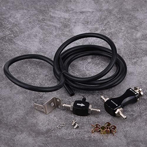 Manuelles Boost Controller Kit, Turbocharger Zubehör Einstellbares bilaterales Turbo T-Stück Entlüftungsventil Handmatige Boost Controller Kit Universal für Auto 4