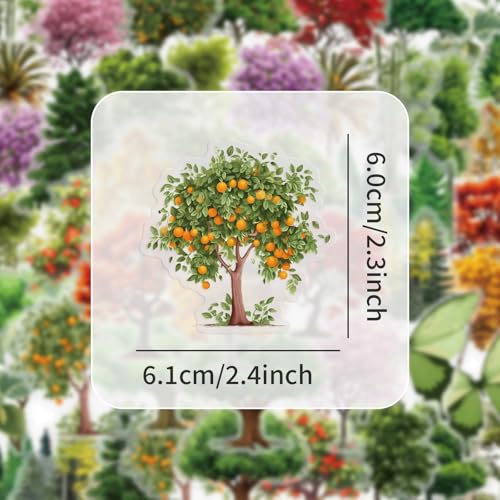 Bosbomen Stickers voor tieners Volwassenen 50 stuks Bosbomen Vinyl Sticker Set Auto Motorfiets Fiets Skateboard Snowboard Bagage Laptop Koffer Helm Motorfiets Computer