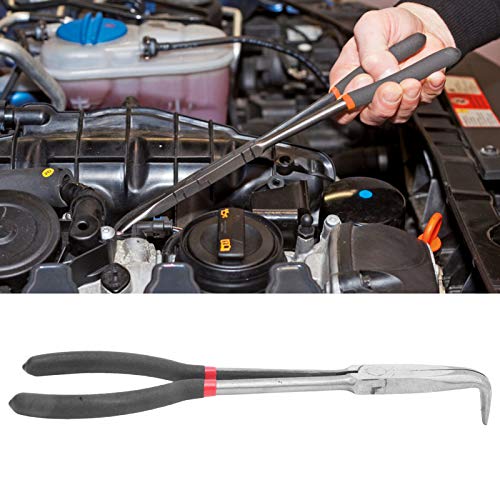 Naaldtang 11 inch 90-gra, Abrasifs Abrasifs gebogen tang Staal Hoge temperatuur blusserende klem Handgereedschappen 4