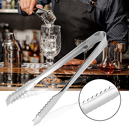 Ktail Ice Bucket, Ice Cube Tang Gold, Ice Tong, Ice Bucket Tang,Gold Large Ice Tang Roestvrij stalen Sugar Ice Purry Suiker Clip Clamp Salade BBQ Tong Bar Tools Gold Plating (spiegelafwerking) 3