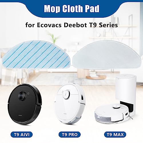 Verpakking van 10 afwasbare waskleding voor Ecovacs Deebot T9 serie T9 AIVI T9 PRO T9 MAX T8 T8+ T8 Max T8 AIVI N8 + N8 Pro N8 Pro+ Onderdelen