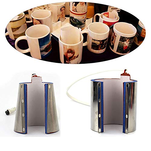 12oz Warmtepers Machine Mokkendrukmachine 220V Mokkenbeker Drukverwarming Overdrachtsbijlage Silica Gel voor koffiebekers 5