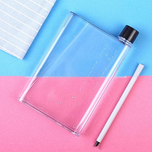 Flat Waterfles, Slim Waterfles voor handtas, Leak-Proof, Slim Handtas voor Outdoor Sport, Fitness, Camping, Wandelen, Fietsen, 350ml, Wit 5