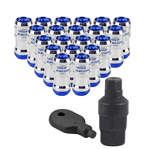 Schroef M12 X P1.5 auto Racing Lug Wiel Noten voor de meeste aftermarket Wielen (Blauw) Auto