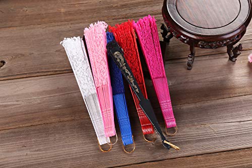 Vrouwen Ventilator Stof Ventilatoren Bruiloft Ventilatoren Kant Vintage Spaanse Barok Victoriaanse Zomer Vouw Ventilator voor bruiloften Verjaardagsfeest Kostuum Halloween Carnaval Danshand Ventilator