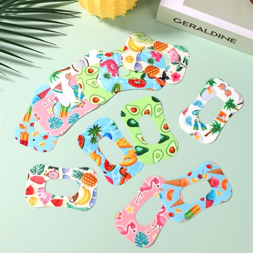 24 st Waterdichte Hel Patches voor Dexcom G6, ademende sensorbeschermer huid Vriendelijk Sweatproof Universele sensor bescherming Stickers (6 leuke zomer ontwerpen) 3