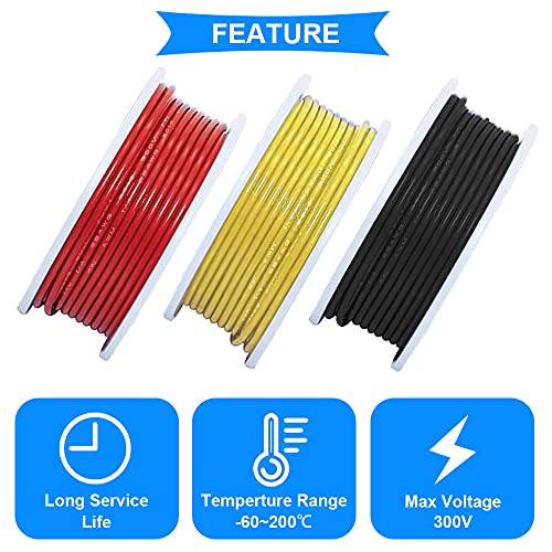 30 Gauge Siliconen Wire, 30 AWG, Terminal Wire, 300V, Tinned Koper Draad, Elektrische Draad, 3 Kleuren, 7 Meters Elke, DIY Draad Assortiment Kit 4