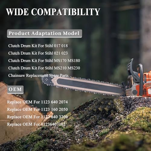 Snail Gearbox Oliepomp Wassen Naaldopslag Drum Kit Voor STIHL 025 MS210 MS230 MS250 017 018 MS170 MS180 170 180 021 022 kettingzaag 3