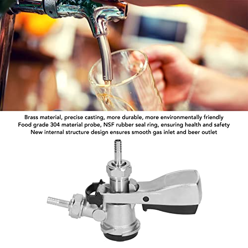 D Type Bier Barrel Koppelaar, Roestvrij stalen Probe Messing D Type Home Brewin Bier Barrel Tapdispenser Voor Home Bars Hotels Restaurants Familie bijeenkomst 3