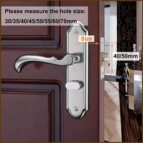 30mm Tube Lock, Fork Mortice Lock, Dempened Deur Spring Lock, met roestvrij stalen plaat voor interieurdeuren, Lever deur handgrepen 3