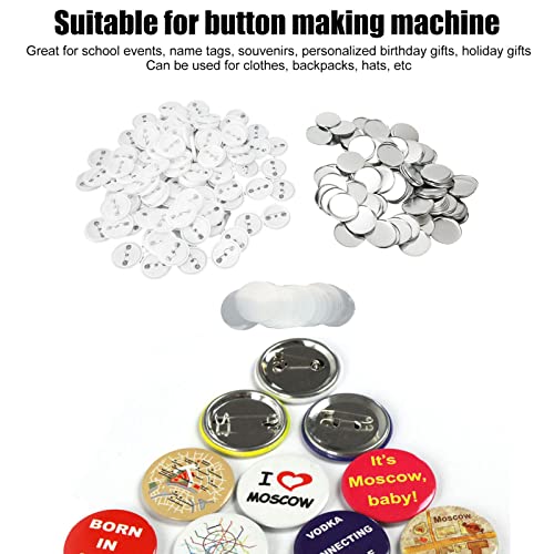 100 stuks Pin Badges Part Tin Plastic Blanco Knop Spelden voor Badge Maker Machine (44MM) 4